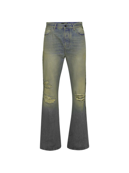  Amiri Jeans Con Design Patchwork - Blu 