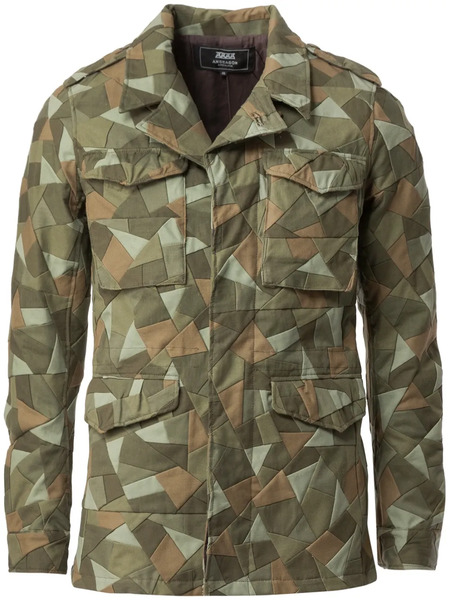  Anrealage Patchwork Cargo Jacket - Verde 