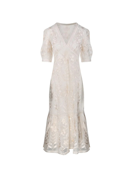  Antik Batik Abito Lungo Carioca - Bianco 