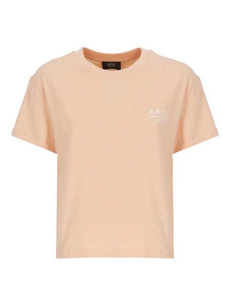  A.p.c. T-shirt Con Logo - Arancione 