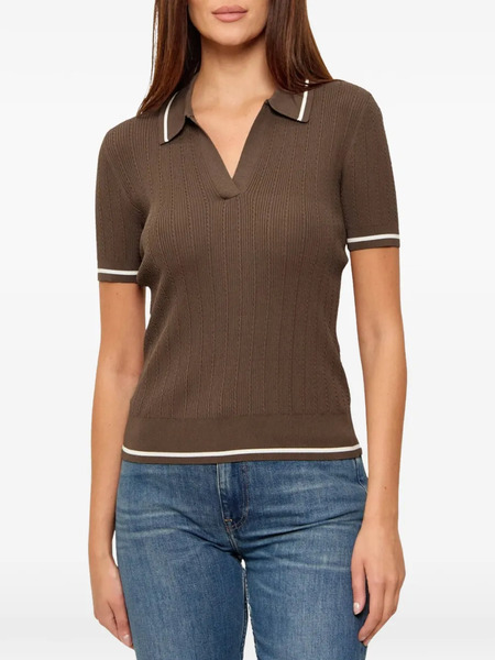  Armani Exchange Maglione A Maniche Corte - Marrone 