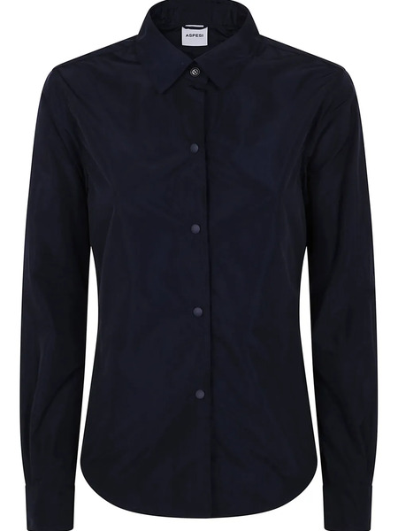  Aspesi Camicia Con Bottoni - Blu 