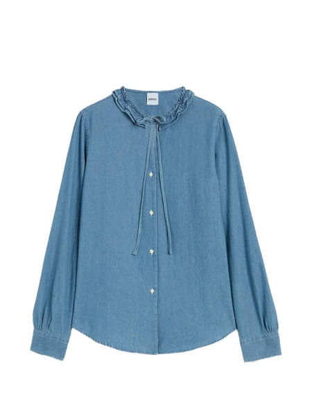  Aspesi Camicia Con Ruches - Blu 