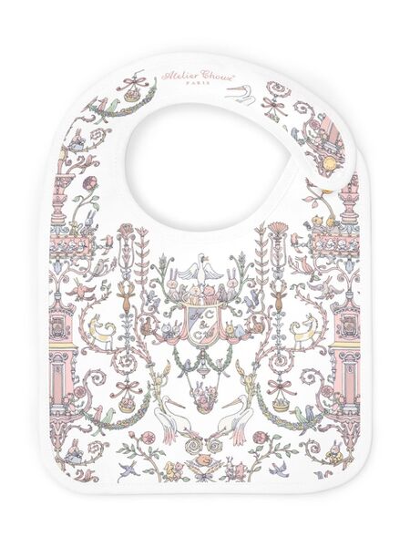  Atelier Choux Bavaglino Toile De Jouy - Rosa 
