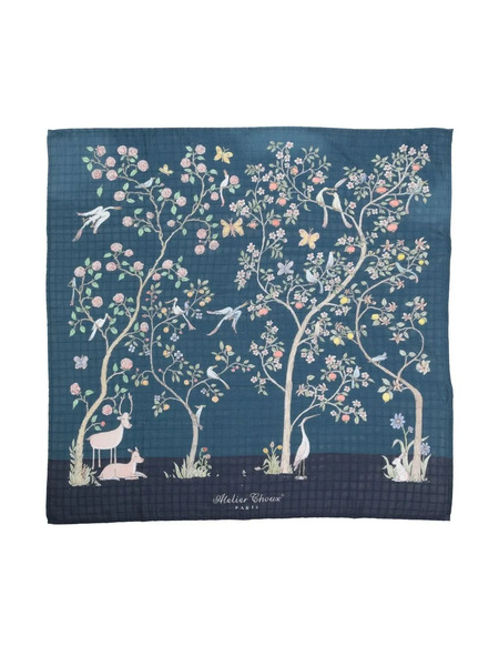  Atelier Choux Coperta Con Stampa - Blu 