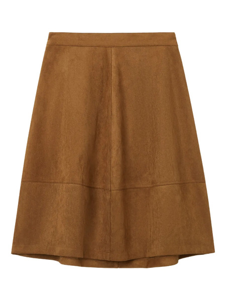  B+ab Gonna Midi Con Inserti - Marrone 