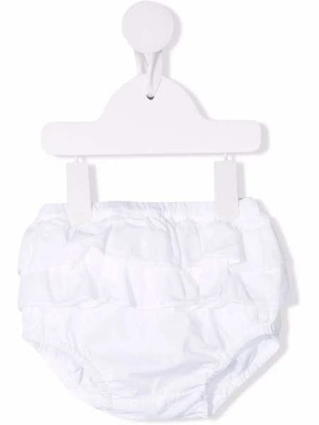  Babe And Tess Pantaloncini Con Ruches - Bianco 