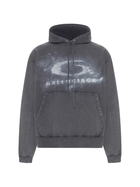  Balenciaga Felpa Con Cappuccio - Grigio 