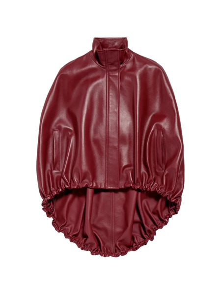  Balenciaga Mantella Con Collo Rialzato - Rosso 