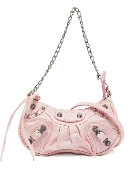  Balenciaga Pre-owned Borsa A Spalla Le Cagole Mini Denim - Rosa 