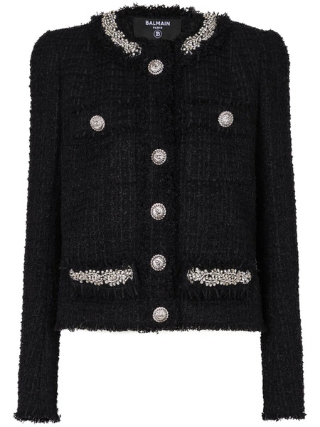  Balmain Giacca Con Ricamo - Nero 