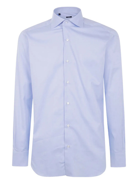  Barba Camicia Button-down - Blu 