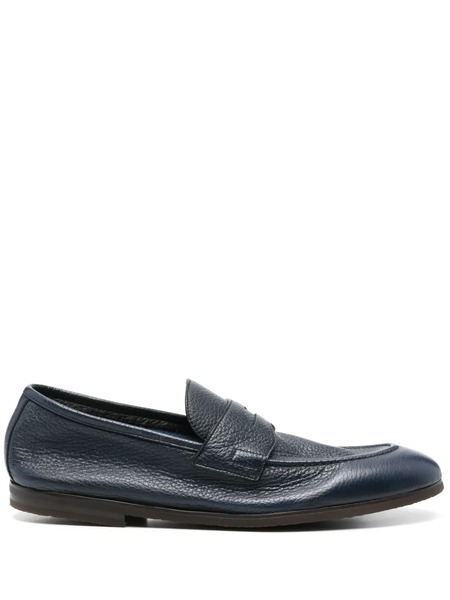  Barrett Mocassini In Pelle Zigrinata - Blu 