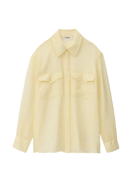  Ba&sh Camicia Bao Con Applicazione - Giallo 