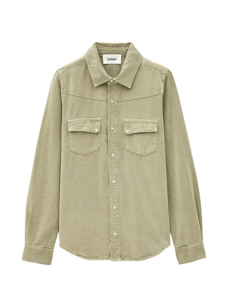  Ba&sh Camicia Jada Con Tasche - Verde 