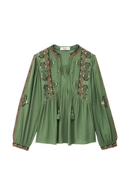  Ba&sh Top Tilt Con Scollo A V - Verde 
