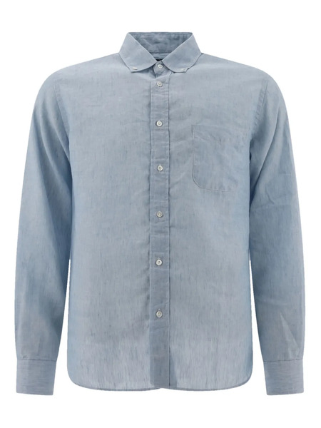  Beams Plus Camicia Con Taschino - Blu 