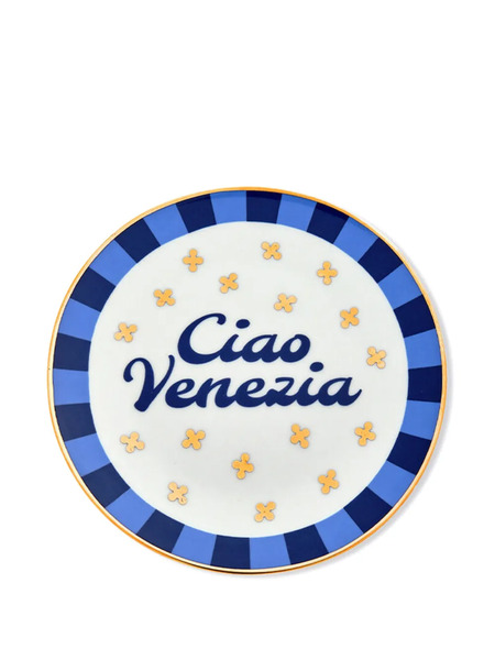  Bitossi Home Piatto Ciao Venezia A Righe - Bianco 
