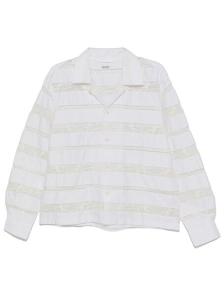  Bode Camicia Con Pizzo - Bianco 