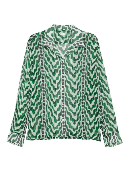  Bode Camicia Con Stampa - Verde 
