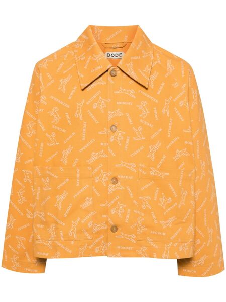  Bode Giacca-camicia Pooch - Giallo 
