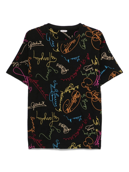  Bode T-shirt Signature Scrawl - Nero 