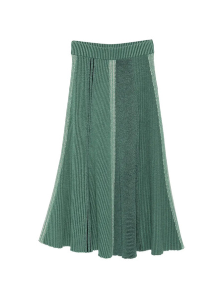  Bompard Gonna Con Design Patchwork - Verde 