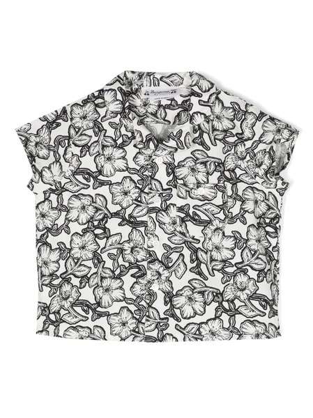  Bonpoint Camicia A Fiori - Bianco 