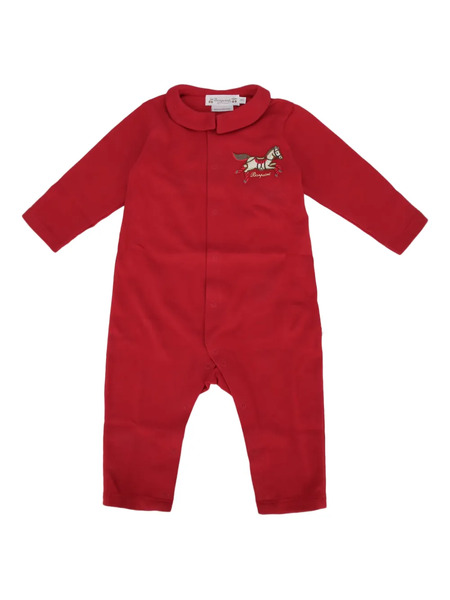  Bonpoint Pigiama Brynel Con Colletto Ricamato - Rosso 