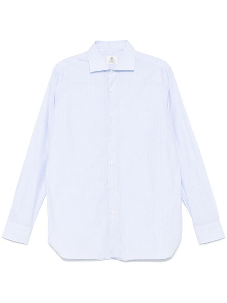  Borrelli Camicia A Quadri - Blu 