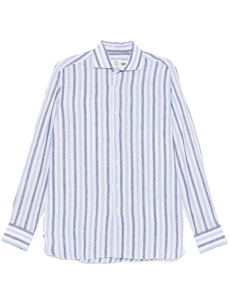 Borrelli Camicia A Righe - Bianco 