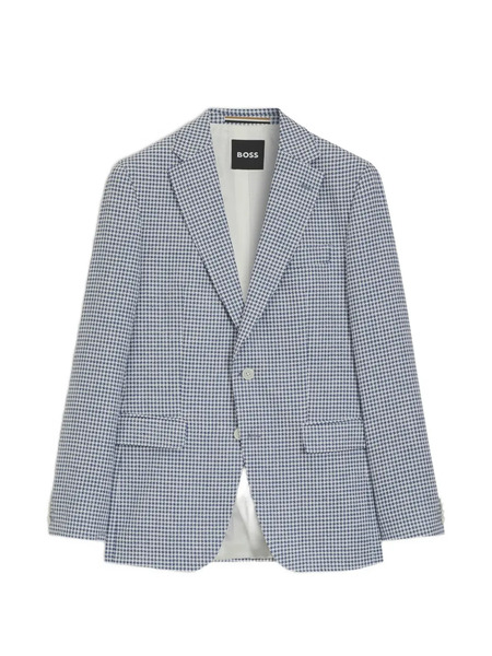  Boss Houndstooth-pattern Blazer - Blu 