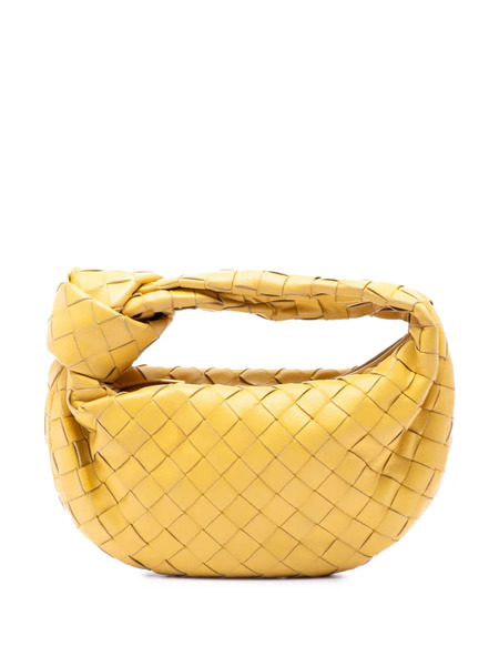  Bottega Veneta Pre-owned Borsa Passepartout Jodie Mini In Nappa Con Design Intrecciato 2012-2026 - Giallo 