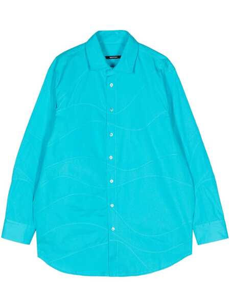  Botter Camicia Gessata - Blu 