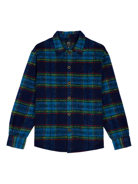  Brain Dead Camicia A Quadri - Blu 