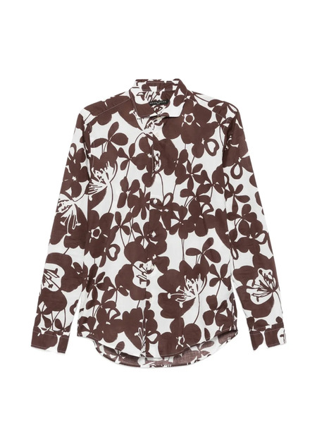 Brian Dales Floral-print Shirt - Marrone 