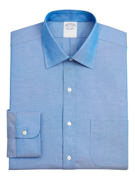  Brooks Brothers Camicia A Maniche Lunghe - Blu 