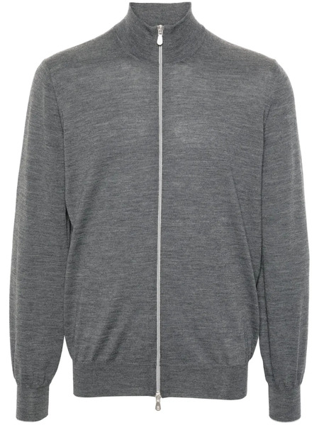  Brunello Cucinelli Cardigan Con Zip - Grigio 