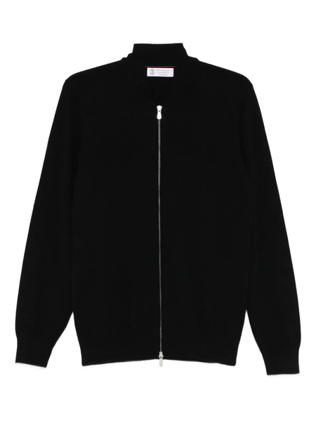  Brunello Cucinelli Cardigan Con Zip - Nero 