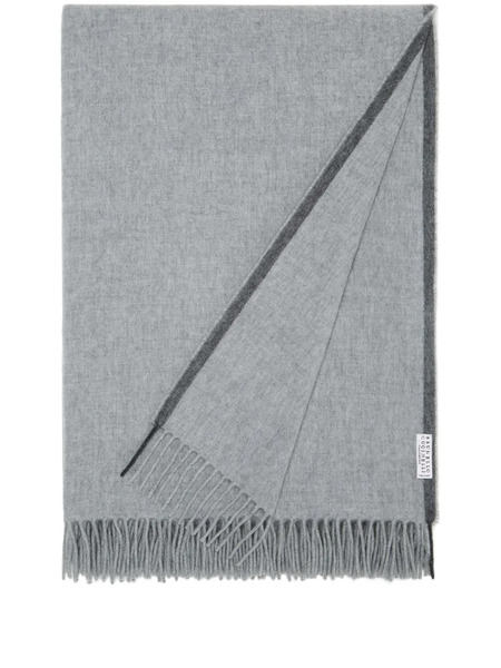  Brunello Cucinelli Coperta In Cashmere (140cm X 140cm) - Grigio 