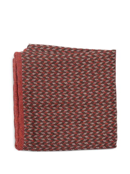  Brunello Cucinelli Fazzoletto Da Taschino Con Stampa - Rosso 