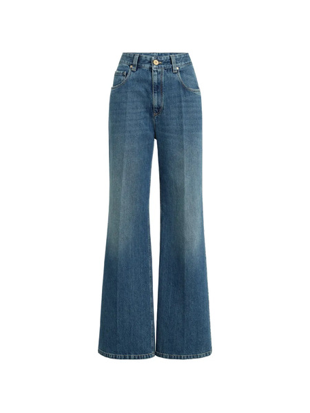  Brunello Cucinelli Jeans Con Design A Cinque Tasche - Blu 