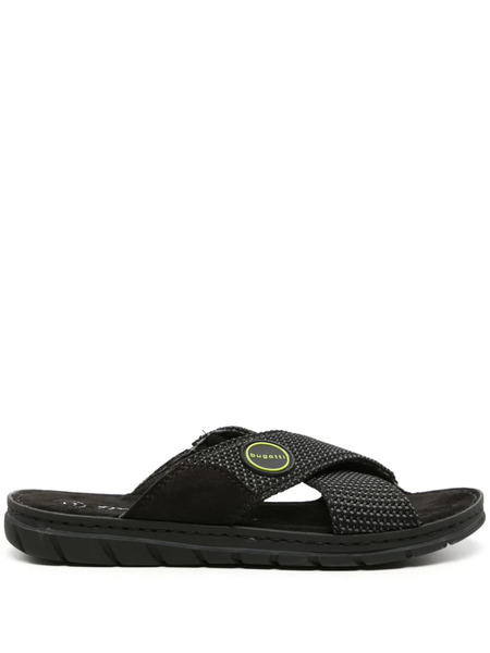  Bugatti Sandali Slides Sani - Nero 
