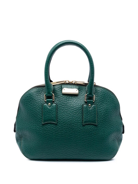  Burberry Pre-owned Borsa A Tracolla Heritage Orchard Piccola In Pelle Di Vitello Pieno Fiore 2000-2017 - Verde 