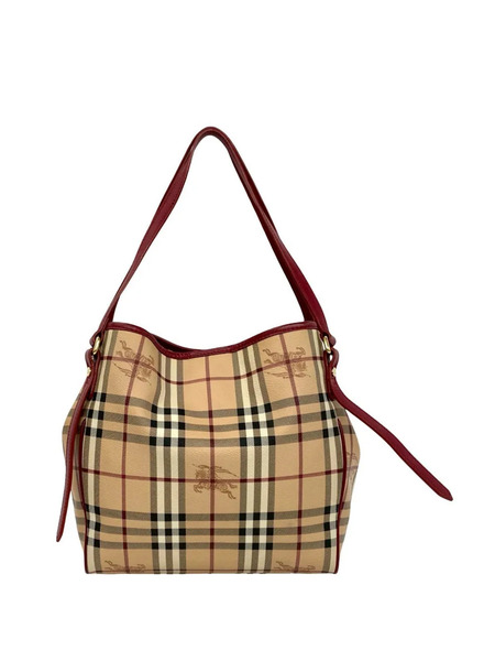  Burberry Pre-owned Borsa Tote Con Motivo Haymarket Check Piccola In Tela Cerata Canterbury 2000-2017 - Toni Neutri 