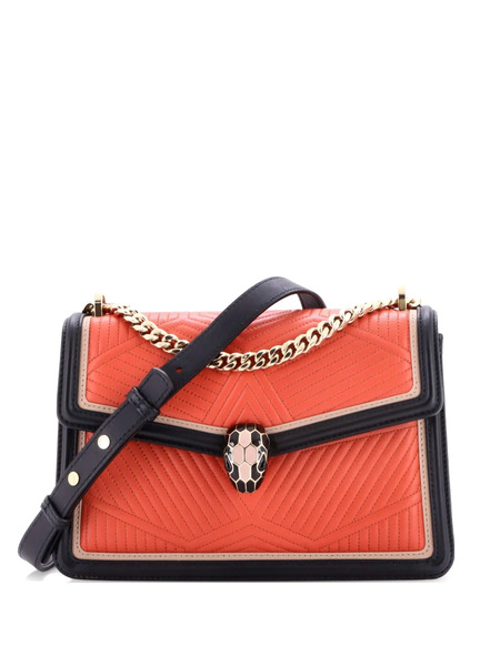  Bvlgari Pre-owned Borsa A Spalla Serpenti Forever Piccola In Pelle Matelassé Con Tracolla - Multicolore 