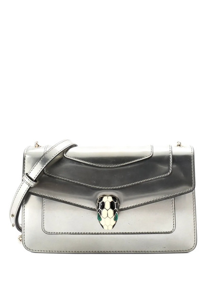  Bvlgari Pre-owned Borsa A Spalla Serpenti Forever Piccola In Pelle Metallizzata - Effetto Metallizzato 