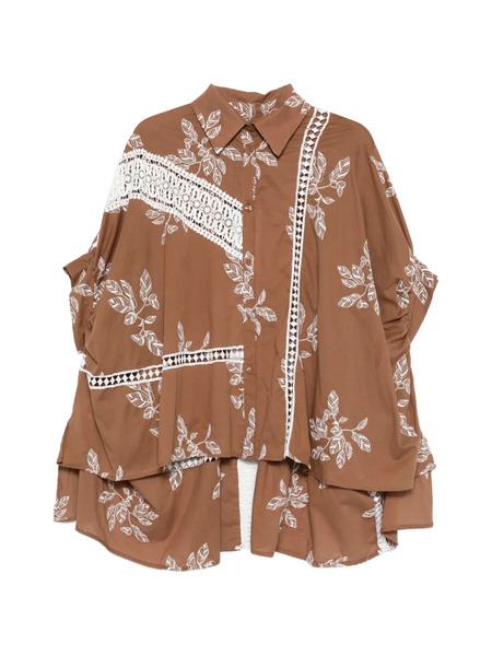  Bye Camicia A Fiori - Marrone 
