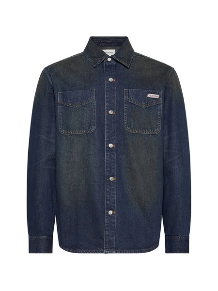  Calvin Klein Giacca-camicia Con Tasche - Blu 