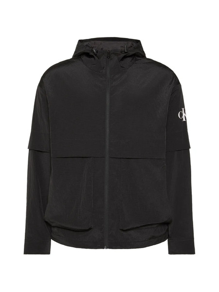  Calvin Klein Giacca Con Cappuccio E Logo - Nero 